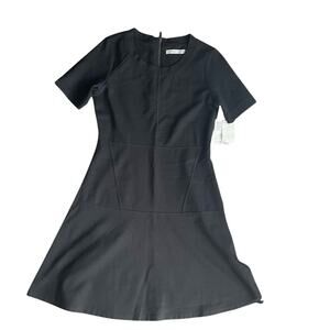 NWT Athleta En Route Dress Fit & Flare Black Dress Size Small Little Black Dress